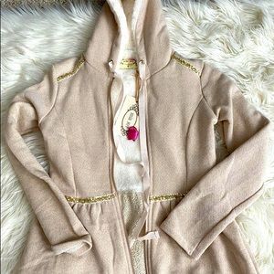 Joyfolie Mia Joy Pink & Gold Glitter Zip Up 12